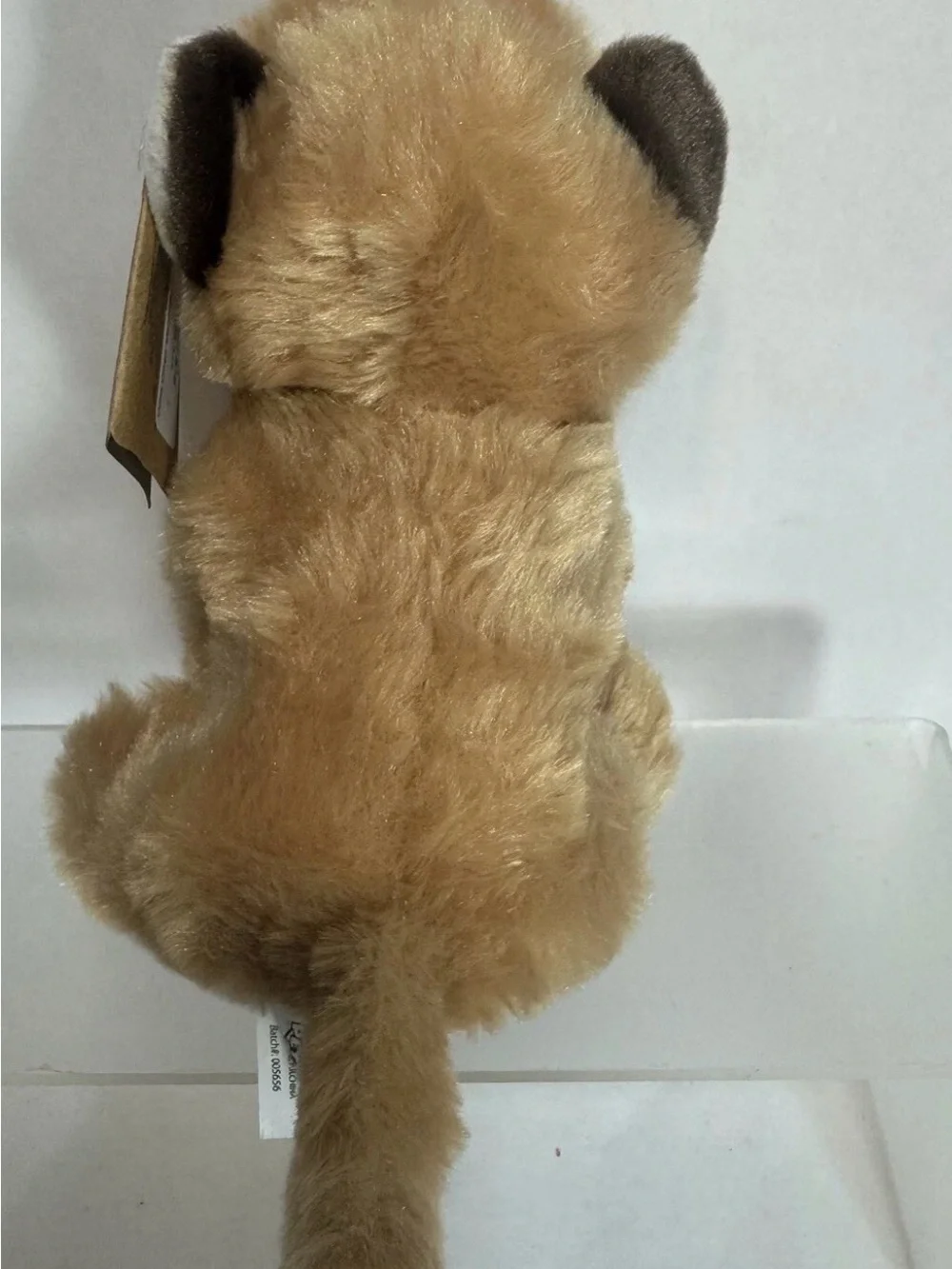 Cute Tan Plush Puppy Stuffed Animal - Soft Cuddly Toy